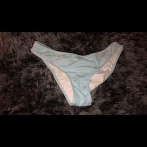 PINK baby blue bikini bottoms